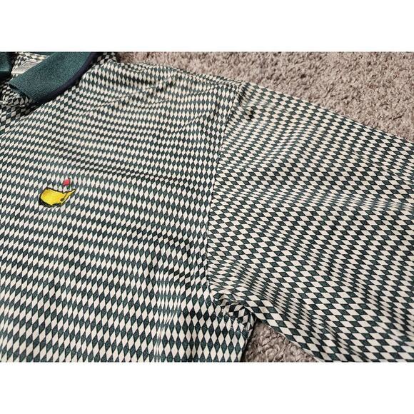 Vintage Augusta National Golf Shop Masters Size Large Green Diamond Polo READ - Picture 3 of 9